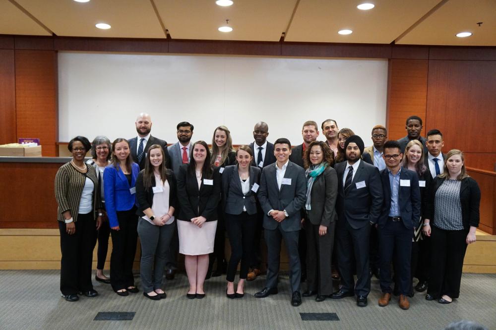 Students inducted into Beta Alpha Psi, the accounting, finance and information systems honor society